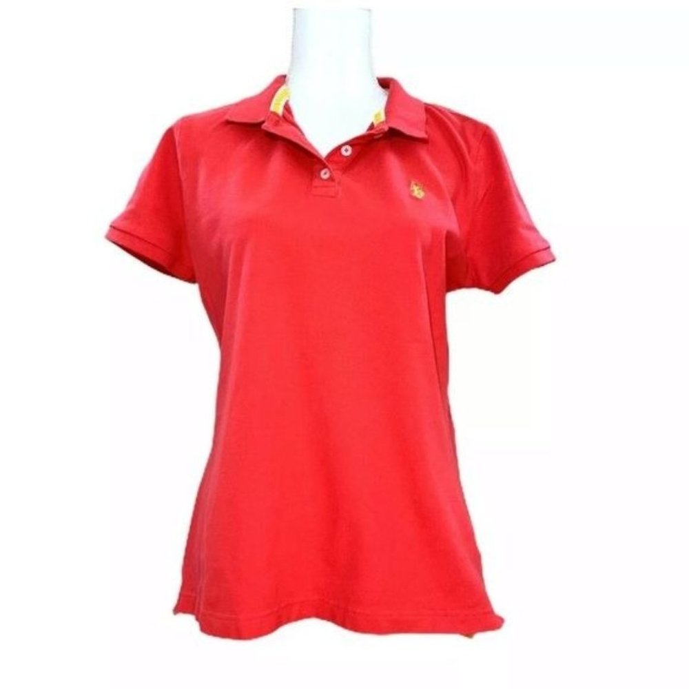 EUC U.S. Polo Assn. Women's Collared Short Sleeve Shirt Size Large